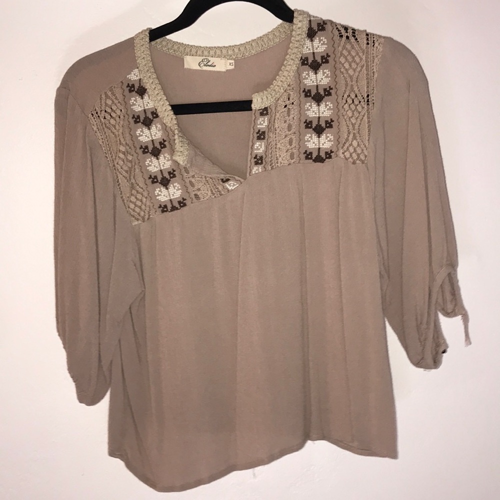 brown top